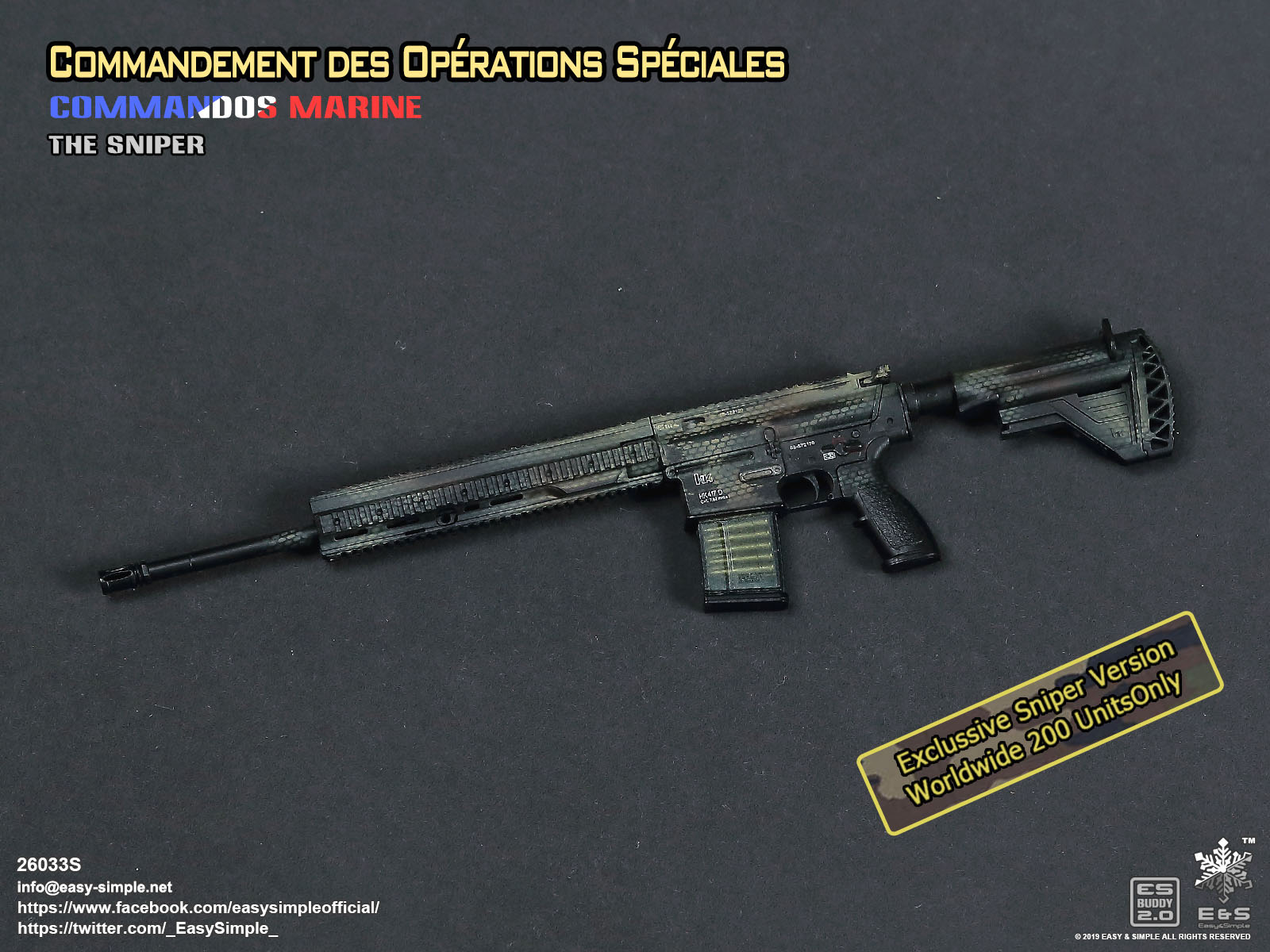 Easy Simple 26033S Commandement des Opérations Spéciales Prt II Sniper