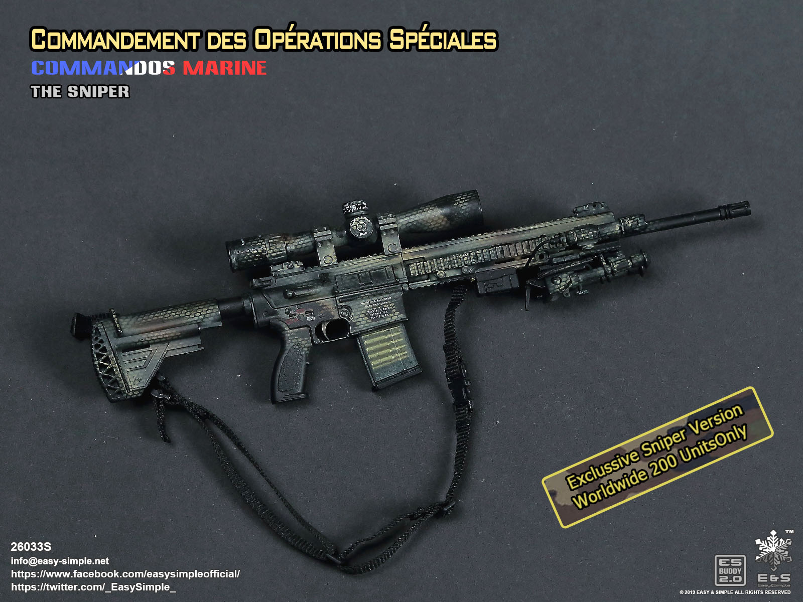 Easy Simple 26033S Commandement des Opérations Spéciales Prt II Sniper