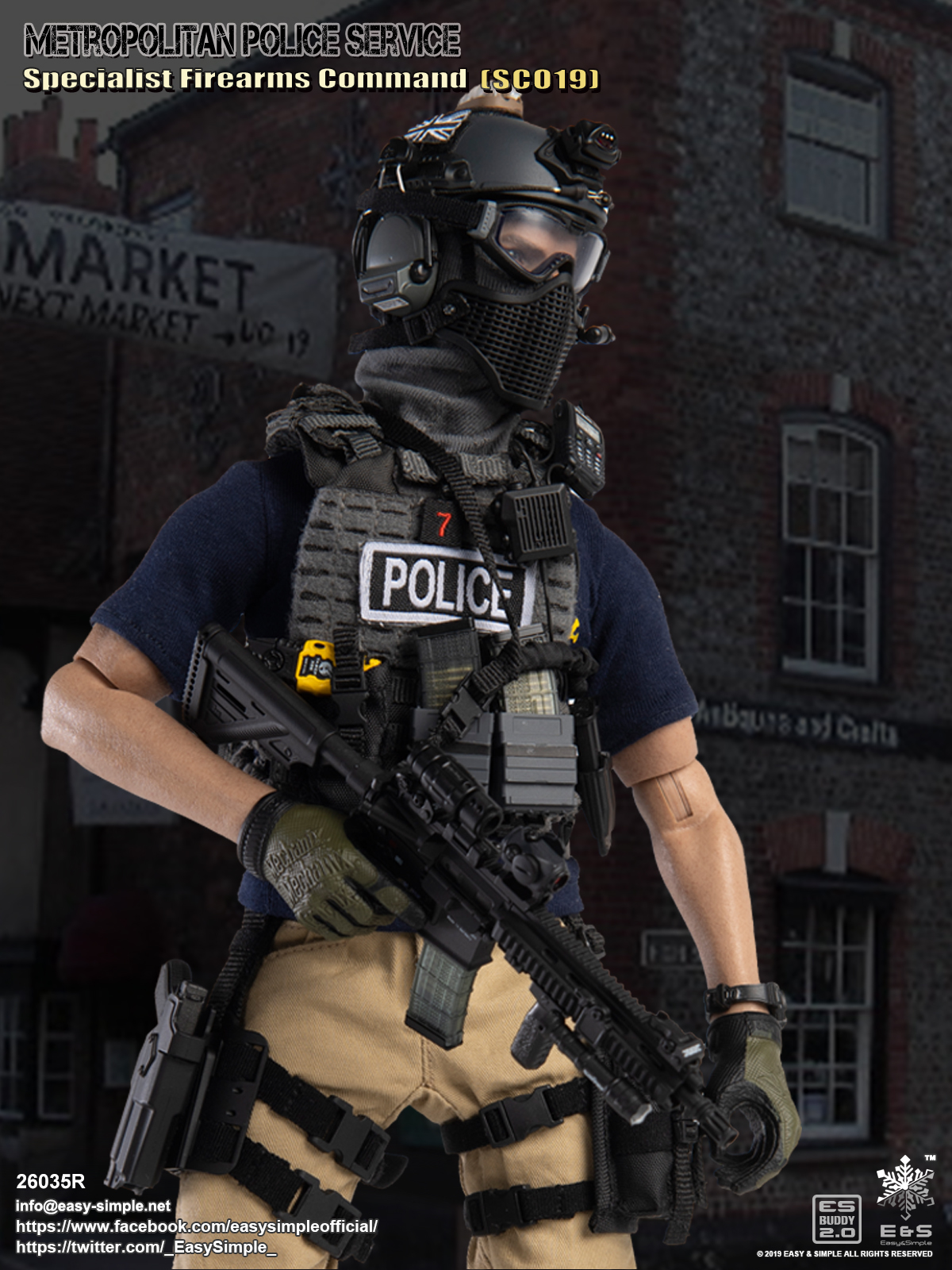 Easyandsimple 26035r British Specialist Firearms Command Sco19 2019 Version 3934