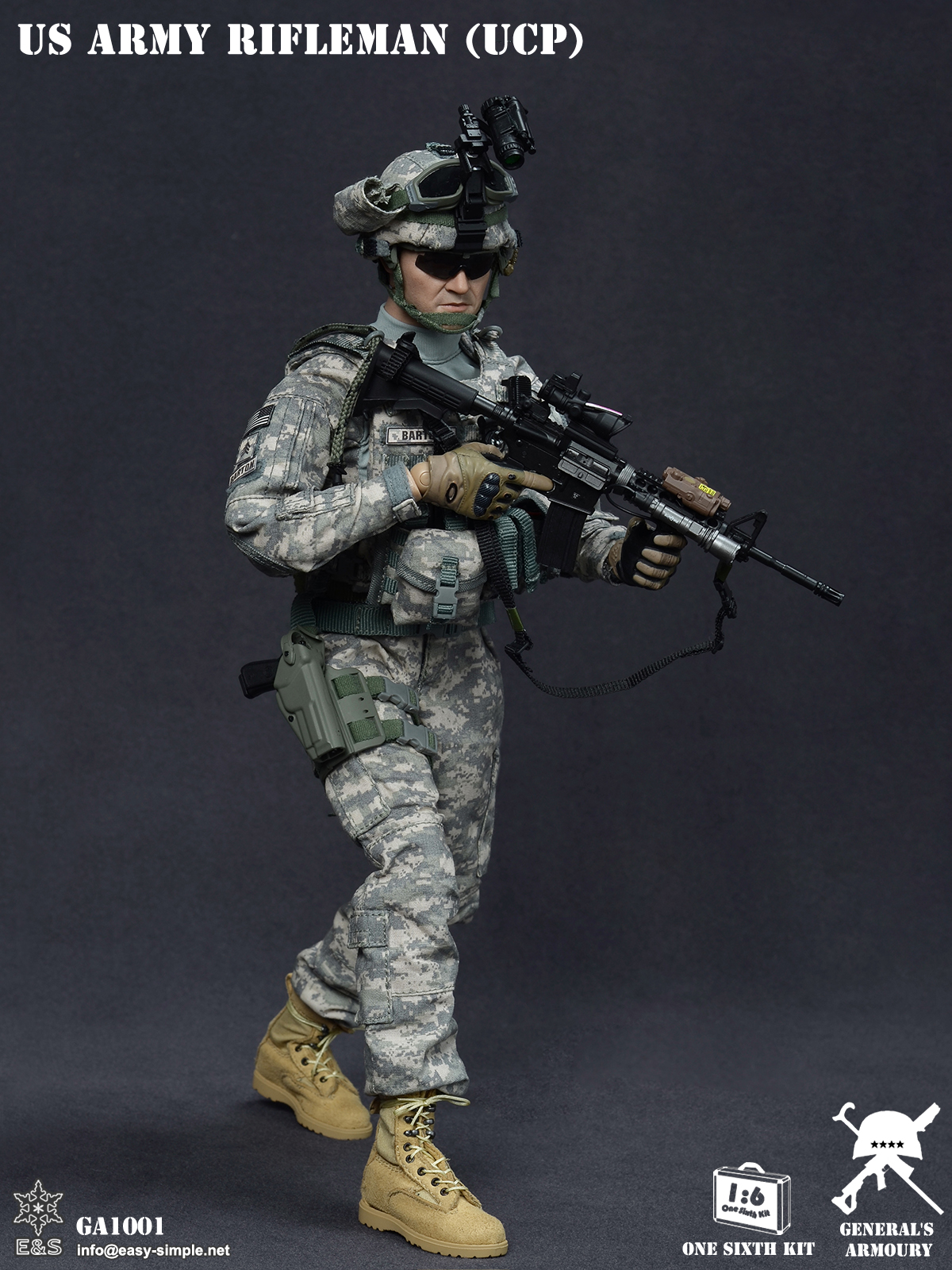 EASY&SIMPLE ES GA1001 General's Armoury 1/6 Scale US ARMY UCP Uniform Model 