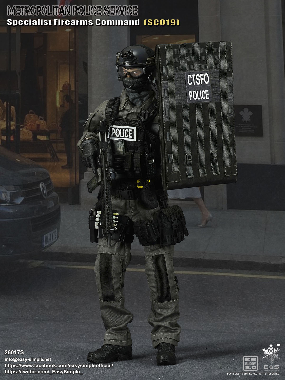 Easyandsimple 26017s British Specialist Firearms Command Shieldman 4100