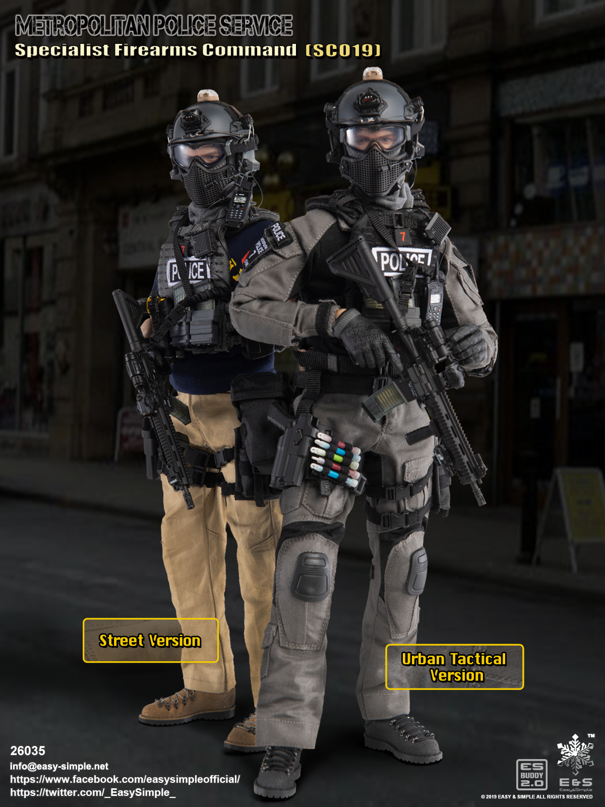 Easy&Simple 26035S British Specialist Firearms Command SCO19 Urban ...