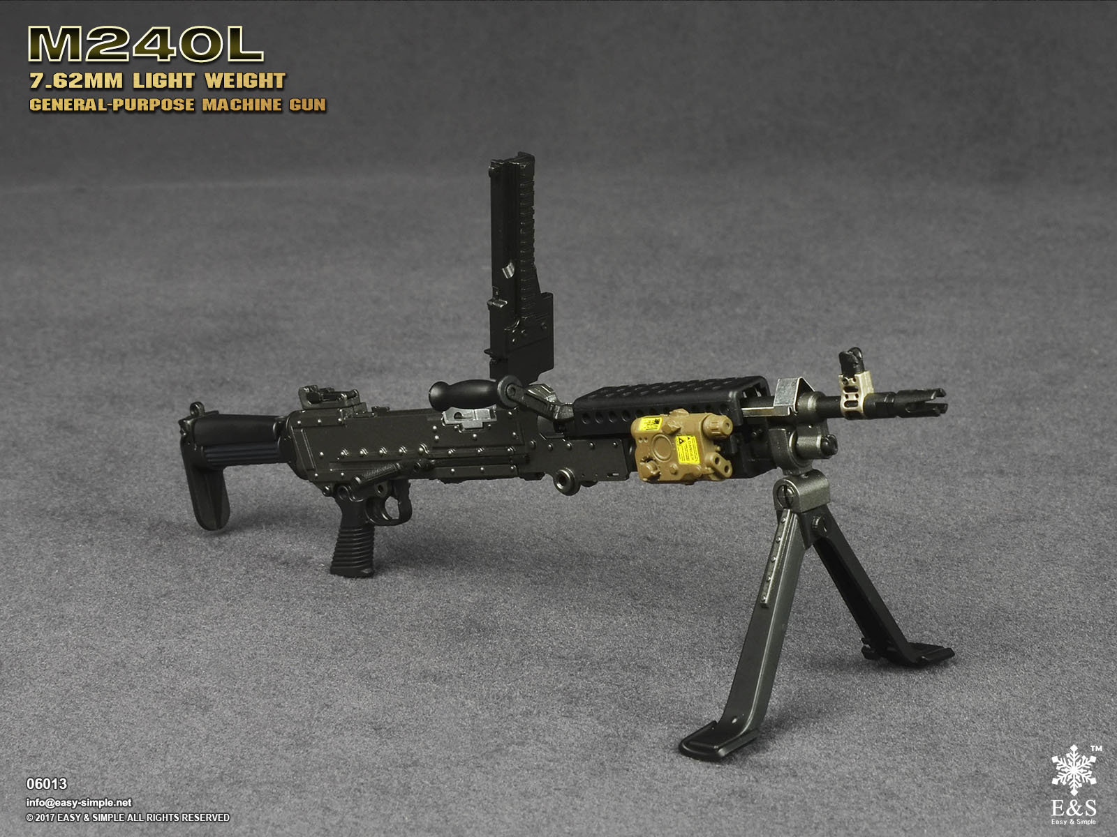 Easy&Simple 06013 M240L 7.62mm Light Weight General Purpose Machine Gun
