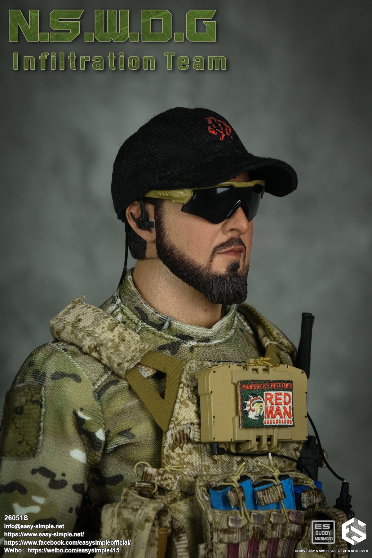 Easy simple 26051s n s w d g infiltration team boxed figure