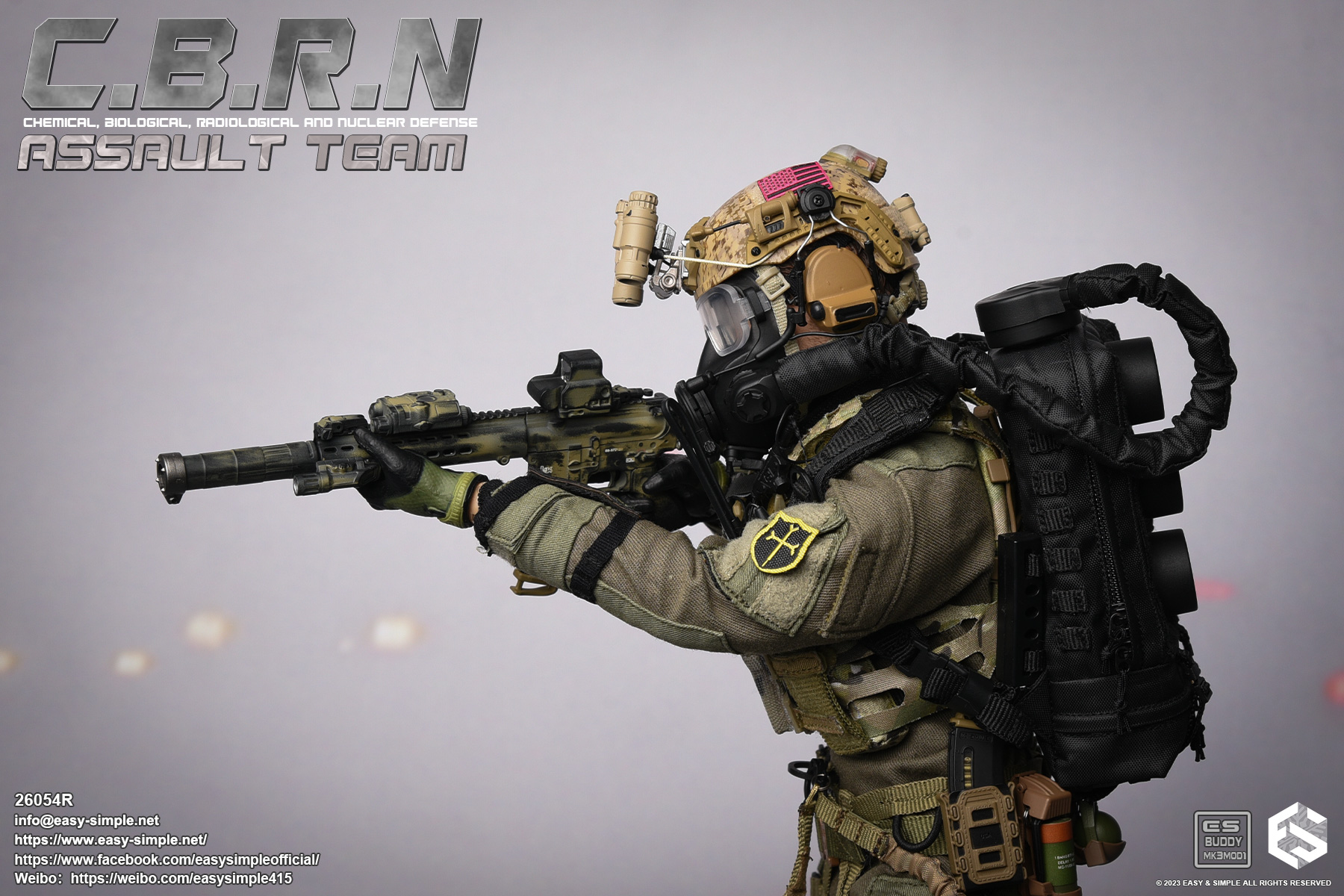 Easy&Simple 26054R CBRN Assault Team,Boxed Figure